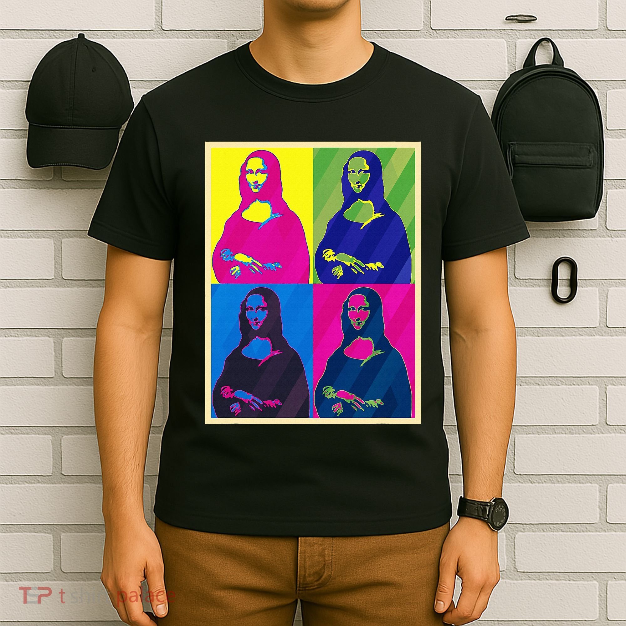 Mona Lisa Leonardo Da Vinci Pop Art Graphic T-Shirt