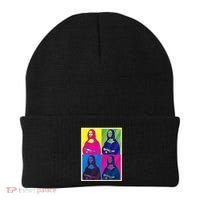 Mona Lisa Leonardo Da Vinci Pop Art Graphic Beanie thumb 0