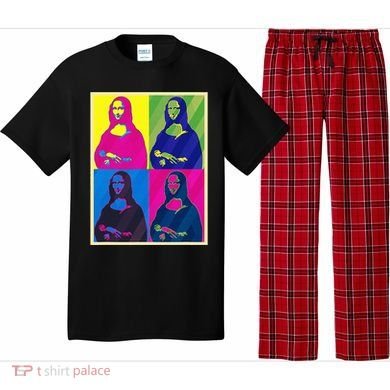 Mona Lisa Leonardo Da Vinci Pop Art Graphic Pajama Set