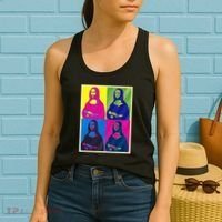 Mona Lisa Leonardo Da Vinci Pop Art Graphic Women's Tank Top thumb 2