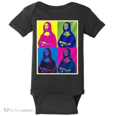 Mona Lisa Leonardo Da Vinci Pop Art Graphic Baby Bodysuit