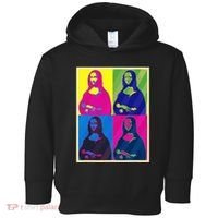 Mona Lisa Leonardo Da Vinci Pop Art Graphic Toddler Hoodie thumb 0
