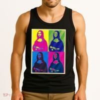 Mona Lisa Leonardo Da Vinci Pop Art Graphic Tank Top thumb 3