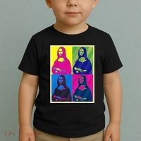 Mona Lisa Leonardo Da Vinci Pop Art Graphic Toddler T-Shirt thumb 2