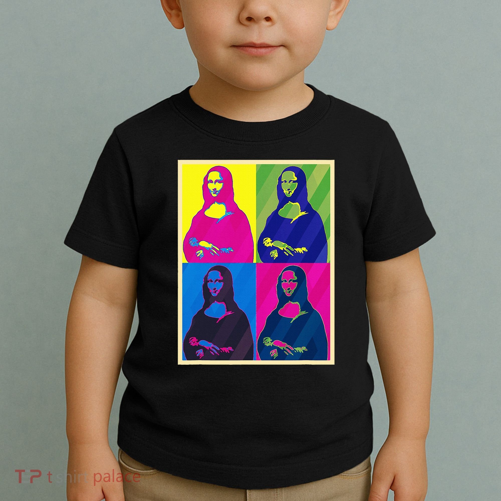 Mona Lisa Leonardo Da Vinci Pop Art Graphic Toddler T-Shirt