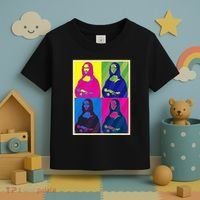Mona Lisa Leonardo Da Vinci Pop Art Graphic Toddler T-Shirt thumb 3