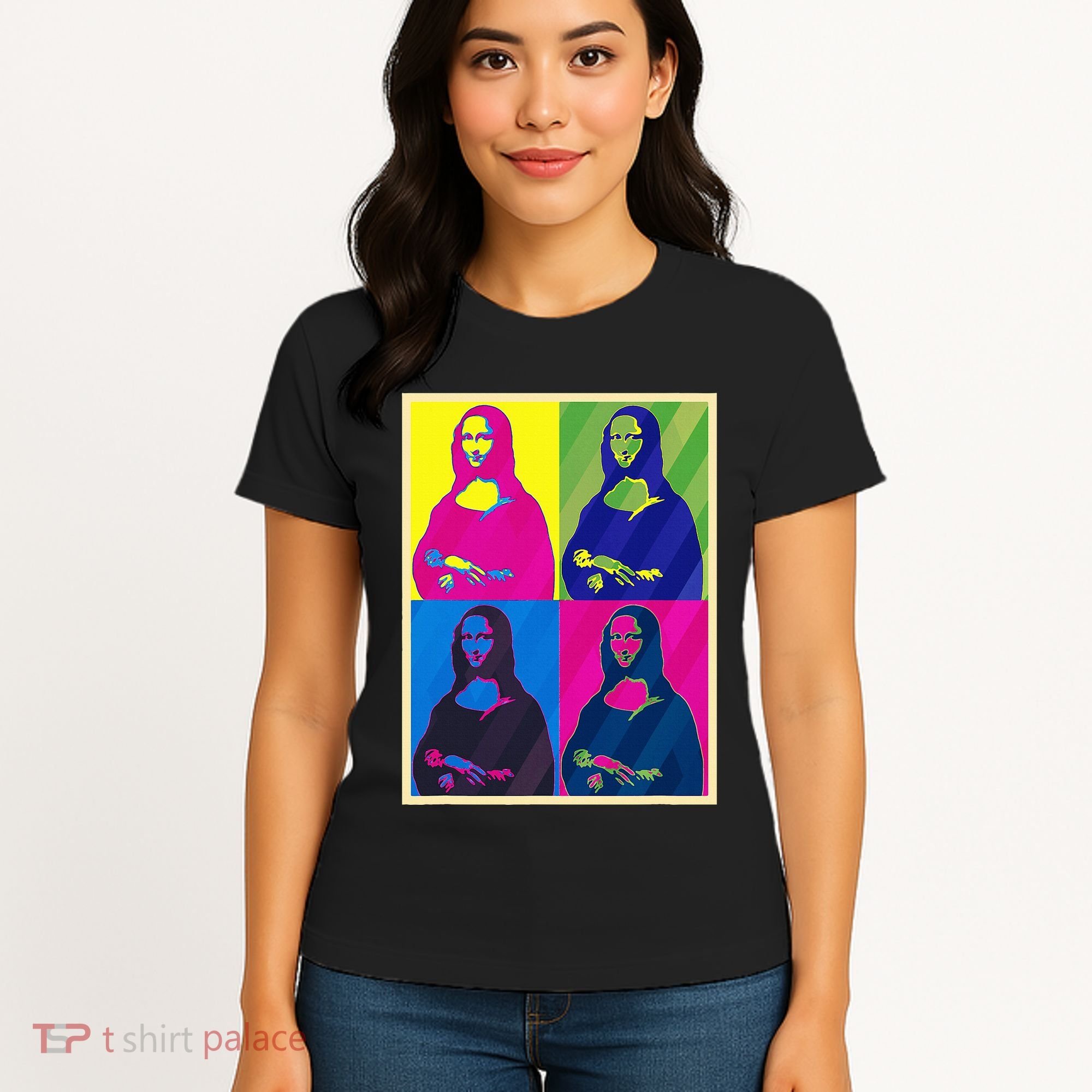 Mona Lisa Leonardo Da Vinci Pop Art Graphic Women's T-Shirt