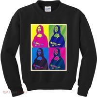 Mona Lisa Leonardo Da Vinci Pop Art Graphic Kids Sweatshirt thumb 0