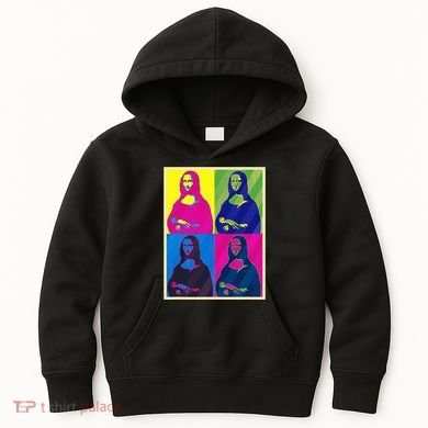 Mona Lisa Leonardo Da Vinci Pop Art Graphic Kids Hoodie