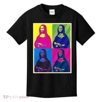 Mona Lisa Leonardo Da Vinci Pop Art Graphic Kids T-Shirt
