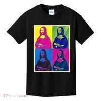 Mona Lisa Leonardo Da Vinci Pop Art Graphic Kids T-Shirt thumb 0