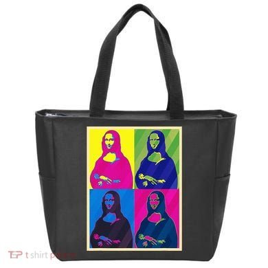 Mona Lisa Leonardo Da Vinci Pop Art Graphic Tote Bag