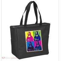 Mona Lisa Leonardo Da Vinci Pop Art Graphic Tote Bag thumb 2