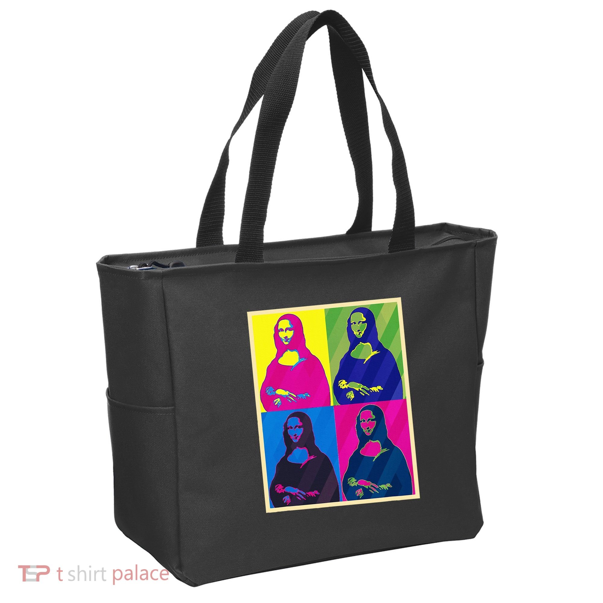 Mona Lisa Leonardo Da Vinci Pop Art Graphic Tote Bag