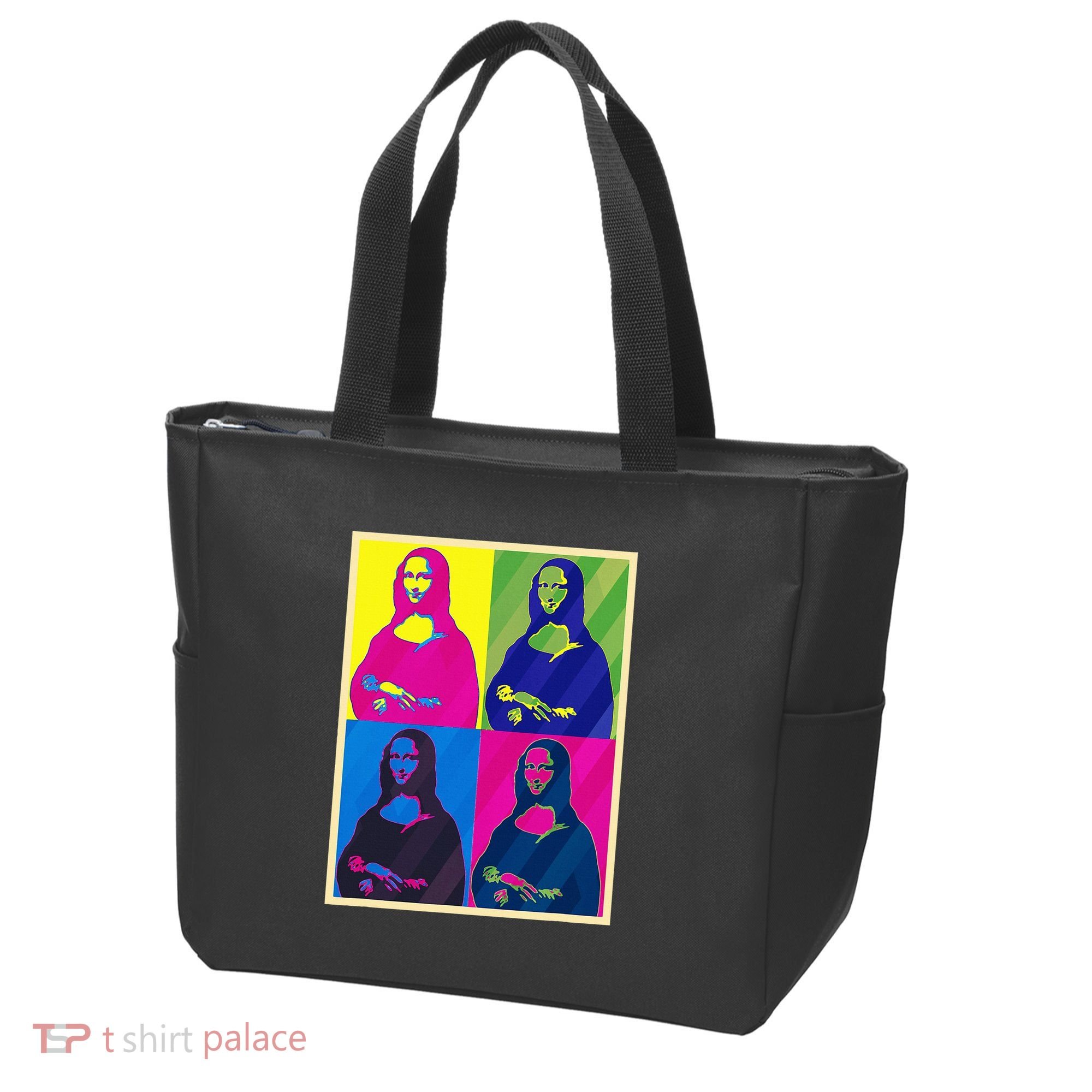 Mona Lisa Leonardo Da Vinci Pop Art Graphic Tote Bag