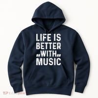 Music Lover - Life Is Better With Music Hoodie thumb 0