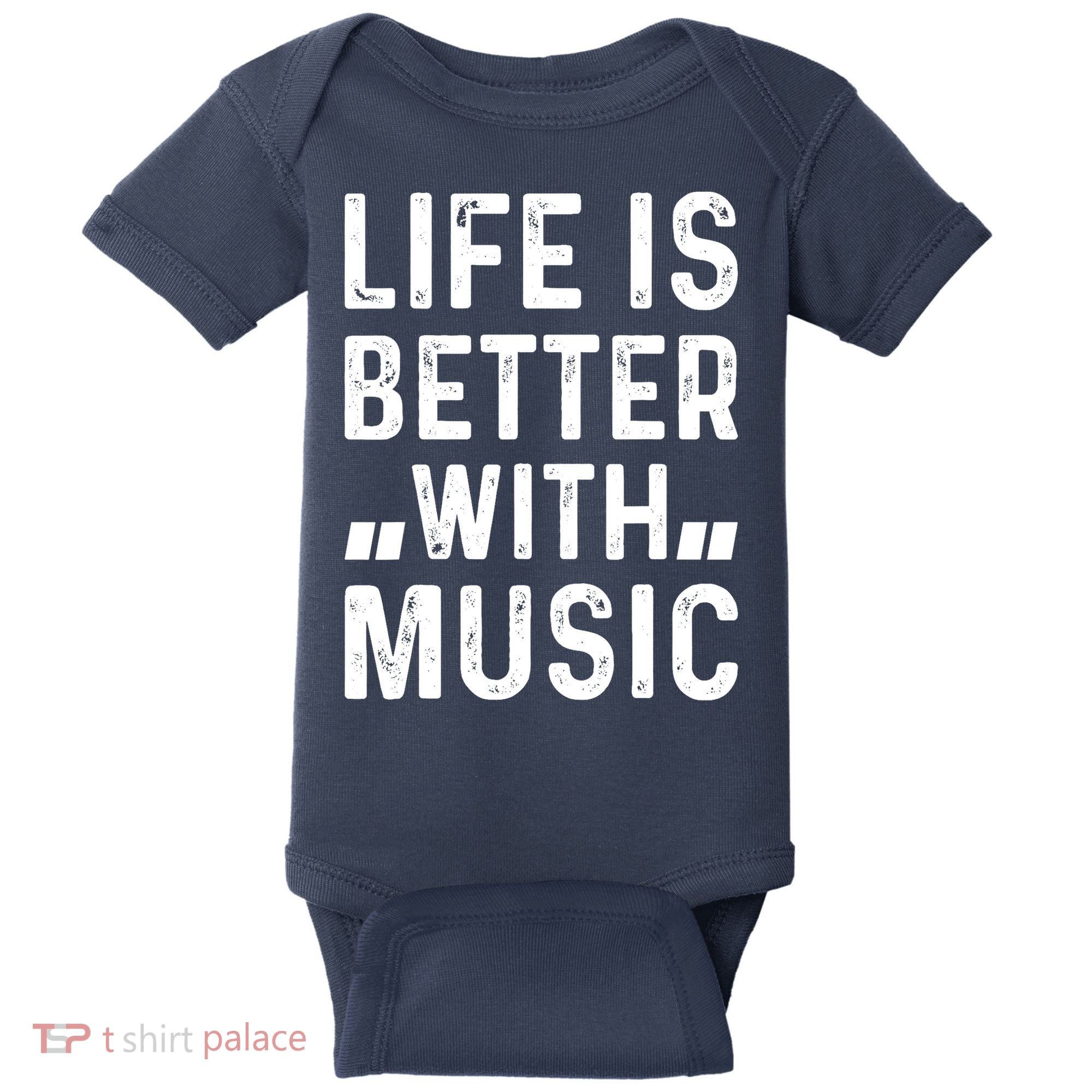 Music Lover - Life Is Better With Music Baby Bodysuit