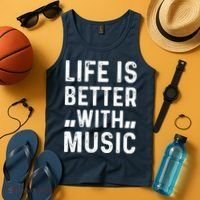 Music Lover - Life Is Better With Music Tank Top thumb 4