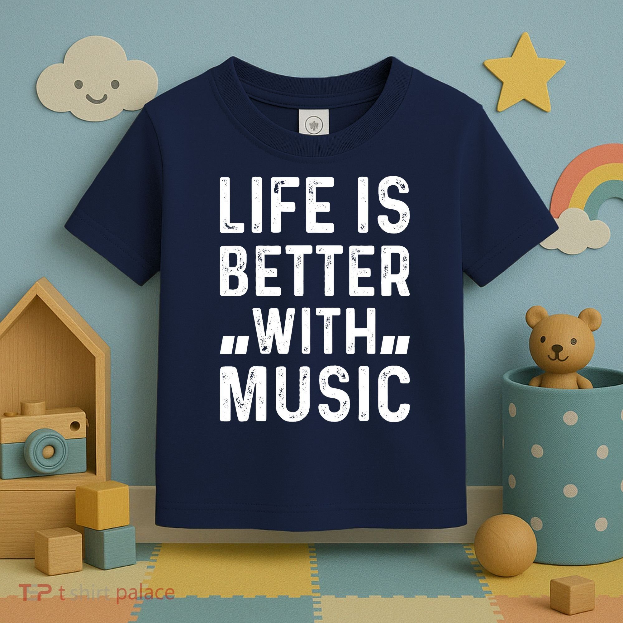 Music Lover - Life Is Better With Music Toddler T-Shirt