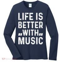 Music Lover - Life Is Better With Music Women's Long Sleeve Shirt thumb 0