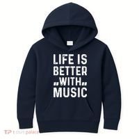 Music Lover - Life Is Better With Music Kids Hoodie thumb 0