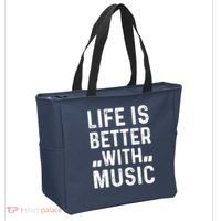 Music Lover - Life Is Better With Music Tote Bag thumb 2
