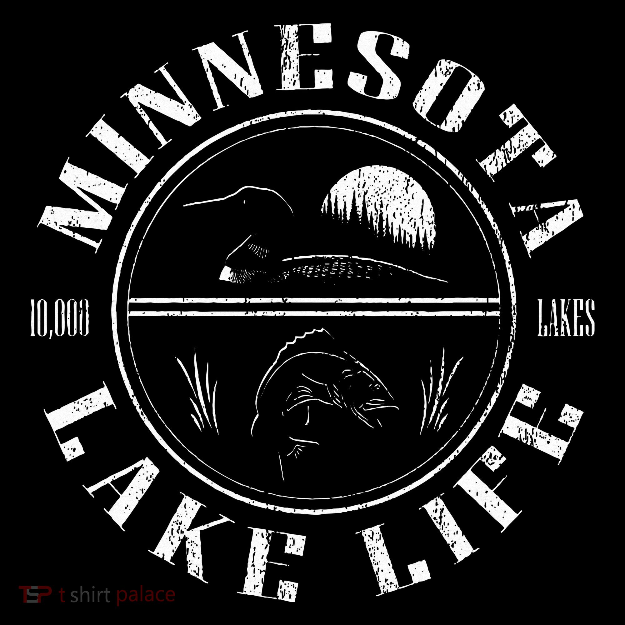 Minnesota Lake Life With Loon Walleye And Sunset Women's Hoodie
