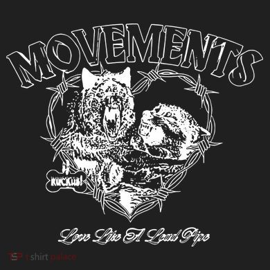 Movements Love Like A Lead Pipe Wolf Comfort Colors Heavyweight Long Sleeve T-Shirt