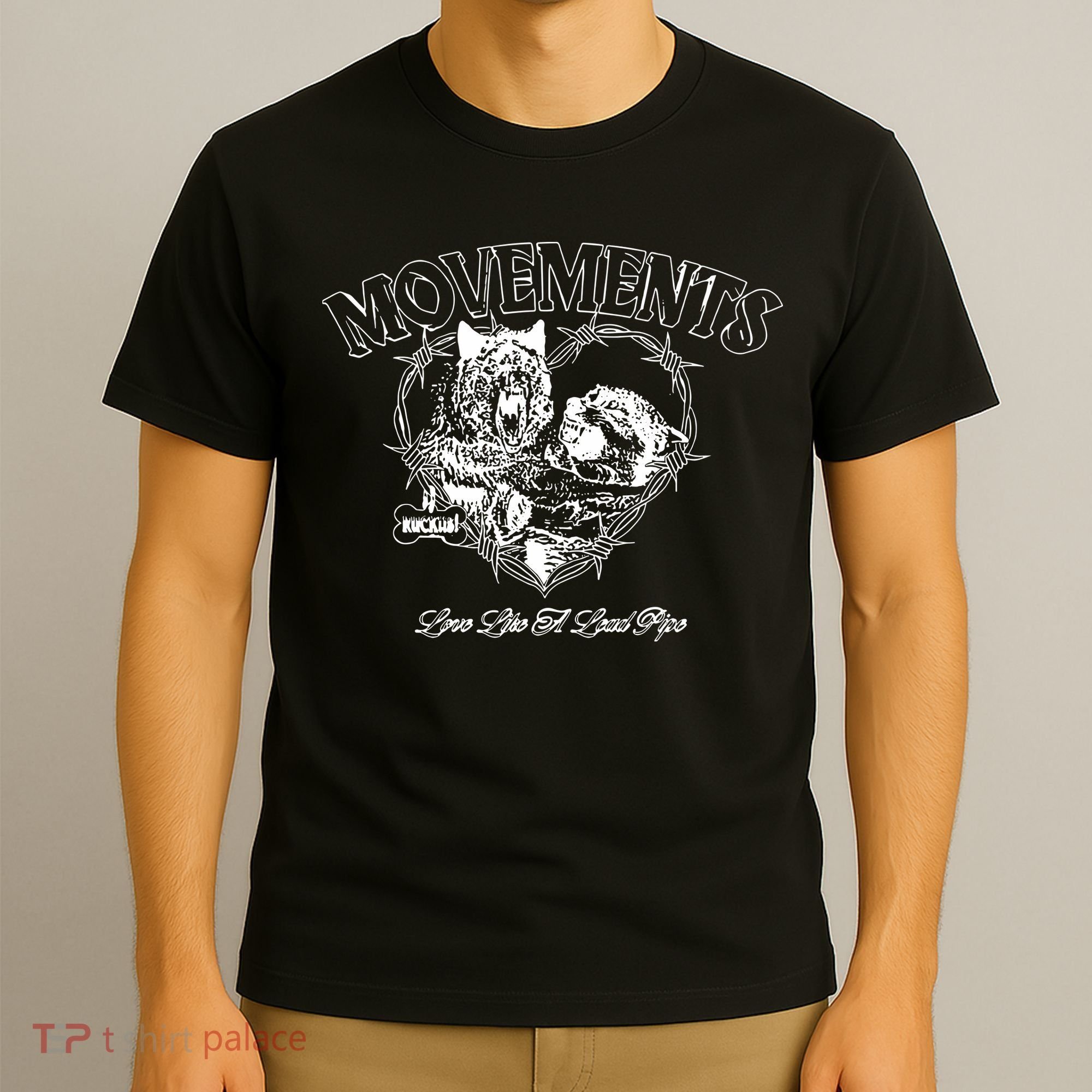 Movements Love Like A Lead Pipe Wolf T-Shirt