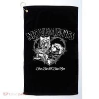 Movements Love Like A Lead Pipe Wolf Golf Towel thumb 0