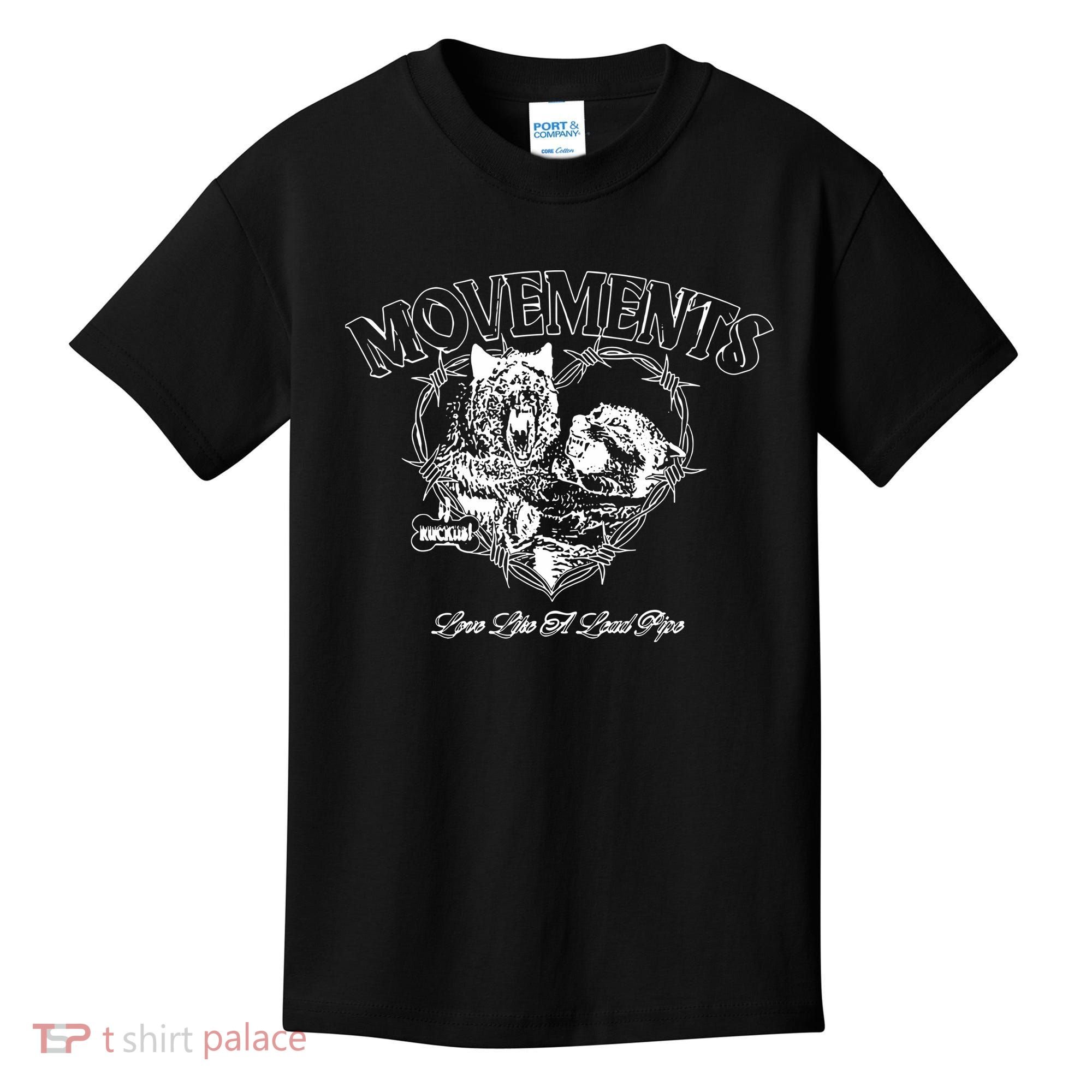 Movements Love Like A Lead Pipe Wolf Kids T-Shirt
