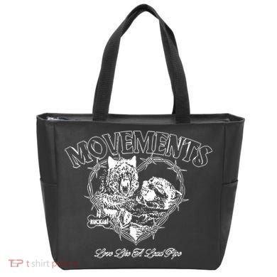 Movements Love Like A Lead Pipe Wolf Tote Bag