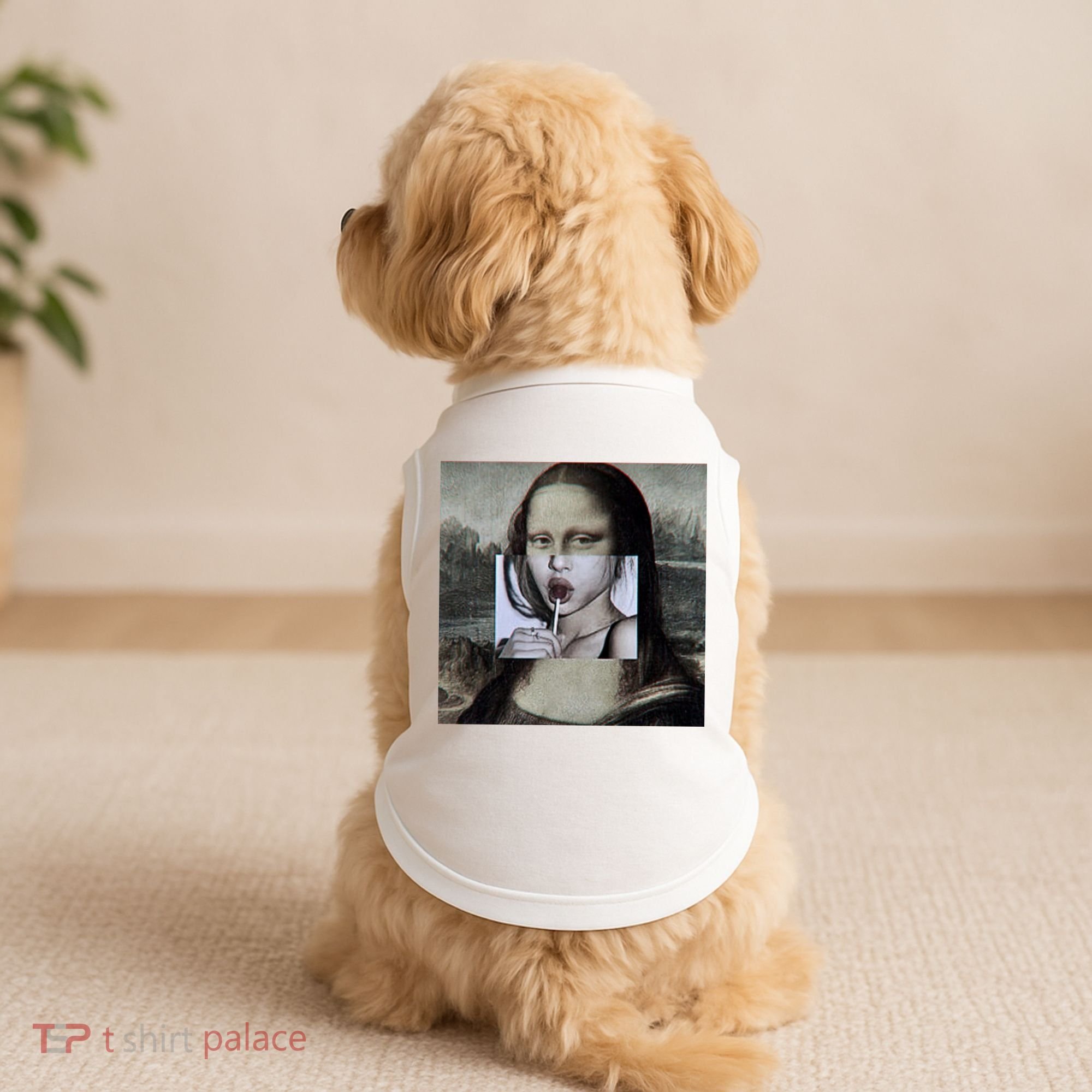Mona Lisa Lollipop Doggie Tank