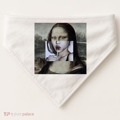 Mona Lisa Lollipop USA-Made Doggie Bandana