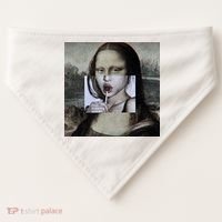 Mona Lisa Lollipop USA-Made Doggie Bandana thumb 0