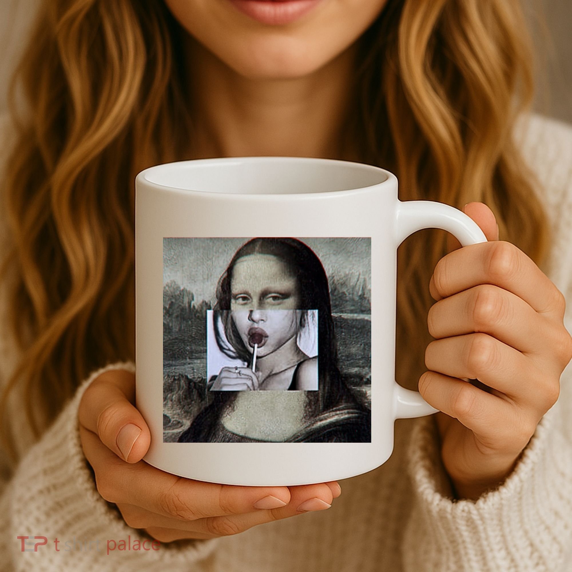 Mona Lisa Lollipop Coffee Mug