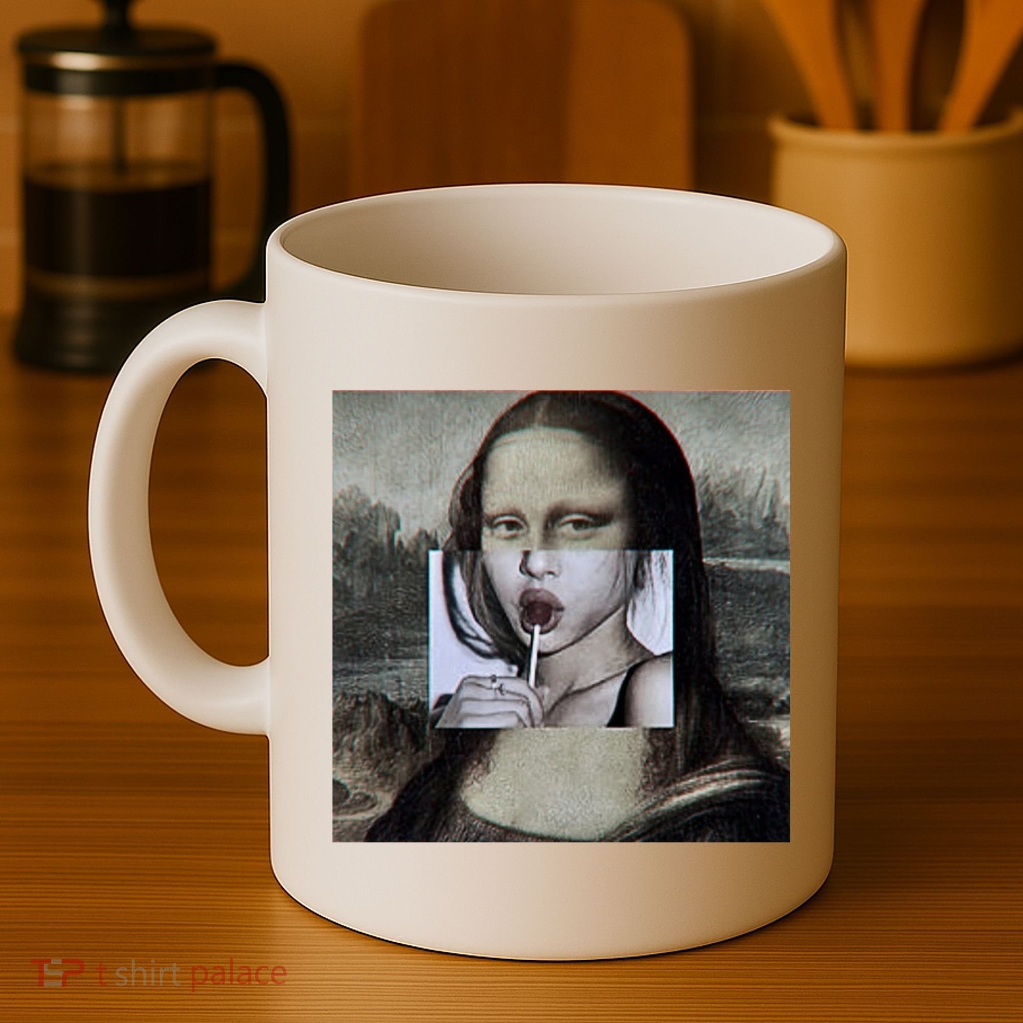 Mona Lisa Lollipop Coffee Mug