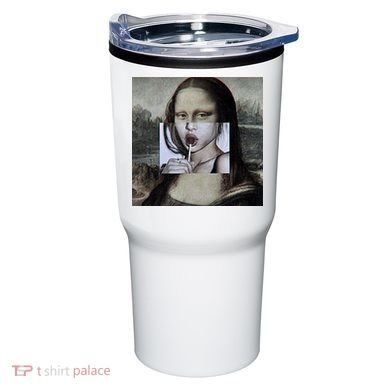 Mona Lisa Lollipop Tumbler
