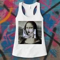 Mona Lisa Lollipop Women's Tank Top thumb 3