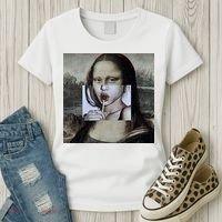 Mona Lisa Lollipop Women's T-Shirt thumb 3