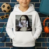 Mona Lisa Lollipop Kids Hoodie thumb 2