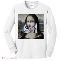Mona Lisa Lollipop Kids Long Sleeve Shirt thumb 0