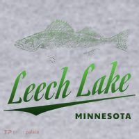 Minnesota Leech Lake With Walleye Fisherman Fishing Women's Sweatshirt thumb 2
