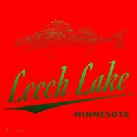 Minnesota Leech Lake With Walleye Fisherman Fishing Santa Hat thumb 1