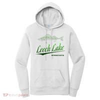 Minnesota Leech Lake With Walleye Fisherman Fishing Women's Hoodie thumb 0