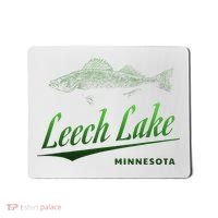 Minnesota Leech Lake With Walleye Fisherman Fishing Mousepad thumb 0