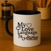 My Love Language Is Anime Coffee Mug thumb 4