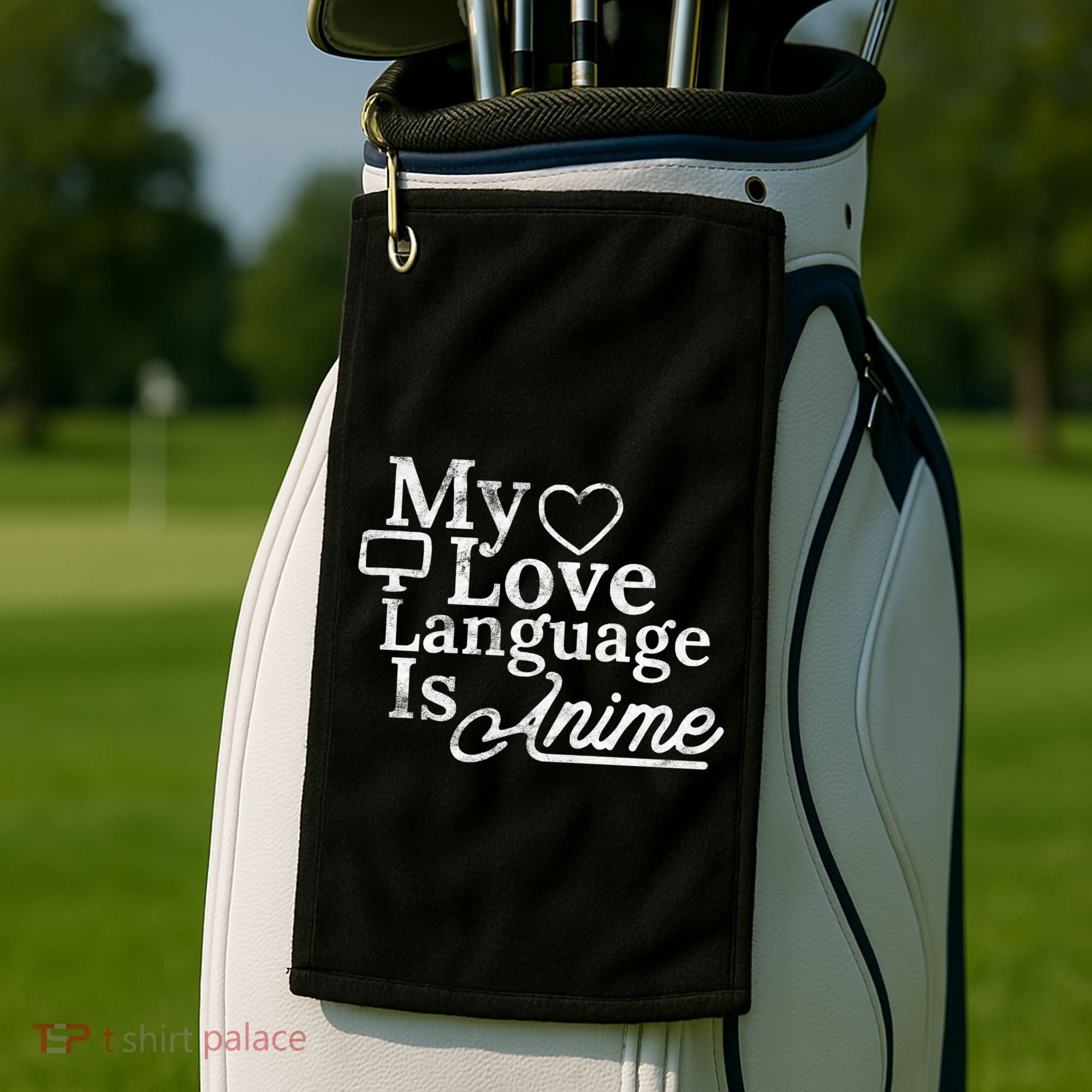 My Love Language Is Anime Golf Towel