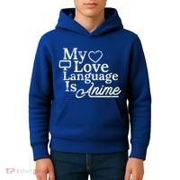 My Love Language Is Anime Kids Hoodie thumb 4