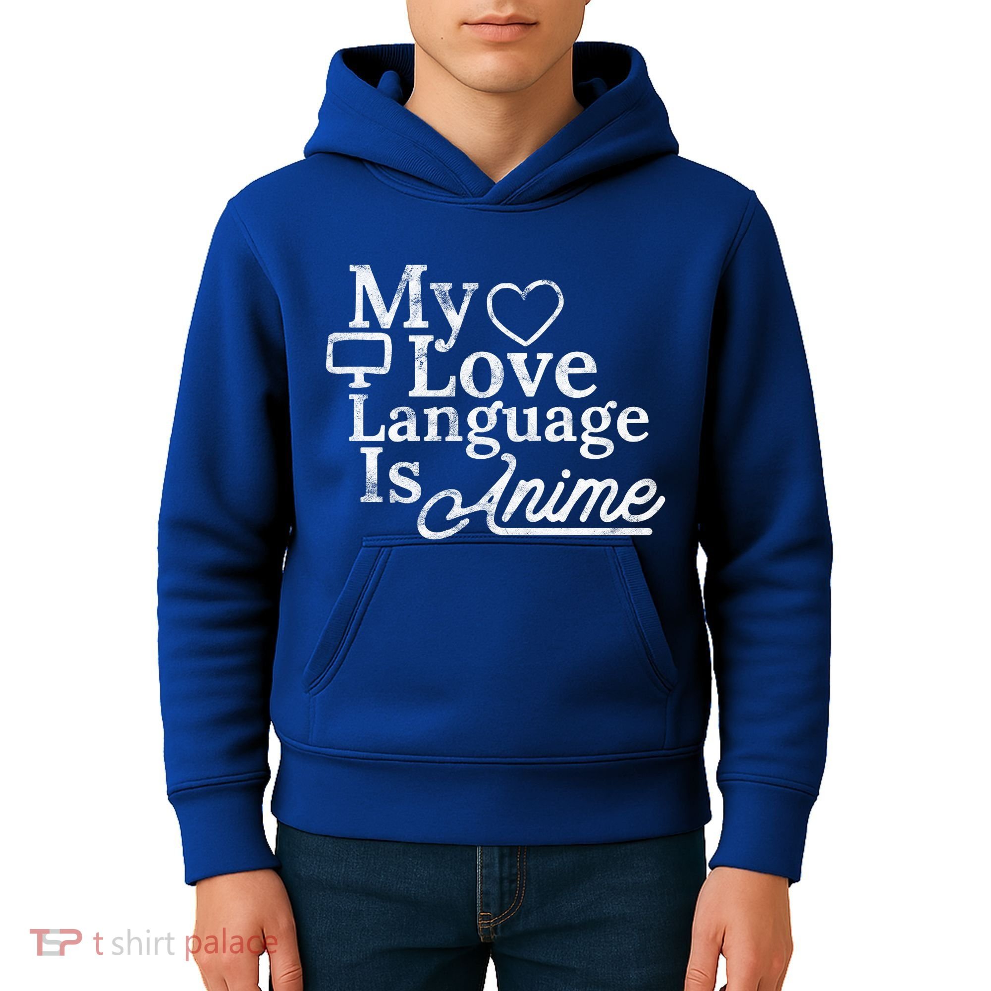 My Love Language Is Anime Kids Hoodie